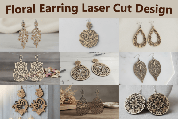Download Floral Drop Earring SVGs - Drop Collection