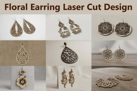 Download Floral Drop Earring SVG - Drop Collection