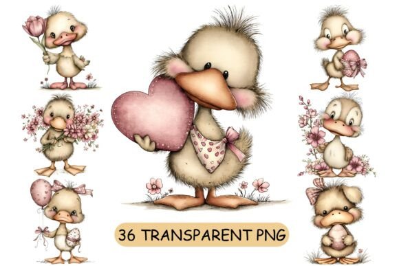Download 36 Whimsical Easter Duck PNG Clipart - Whimsical Collection