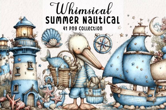Download Whimsical Summer Nautical Clipart - Whimsical Collection