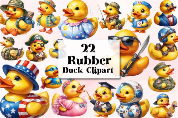 Download Rubber Duck Clipart Bundle - Rubber duck clipart Collection