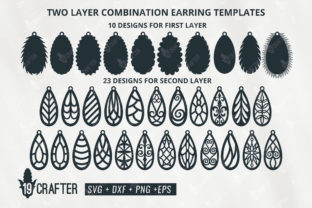 Download Two Layer Tear Drop Earring Template - Drop Collection
