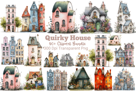 Download 90+ Quirky Houses Whimsical Clipart - Whimsical Collection