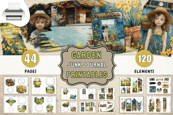 Download Garden Junk Journal Printables Supplies - Journal printables Collection