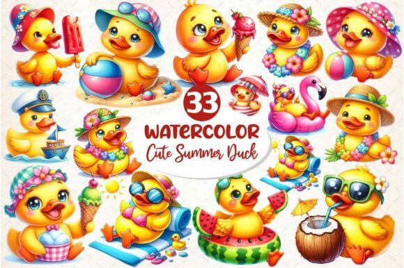 Download Cute Summer Rubber Duck Clipart - Rubber duck clipart Collection