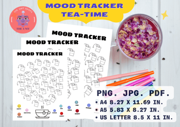 Download Teatime Mood Tracker Planner Printables - Premium Resources