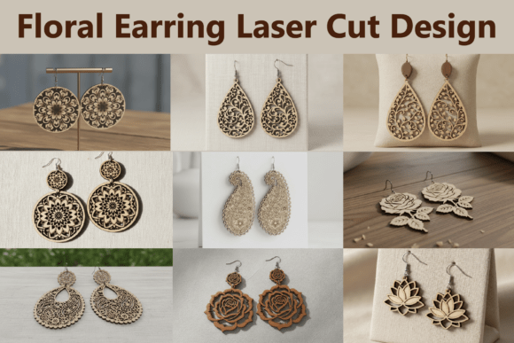 Download Floral Drop Earring SVGs - Drop Collection