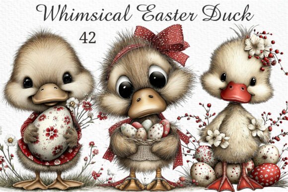 Download Whimsical Easter Duck Clipart Png - Whimsical Collection