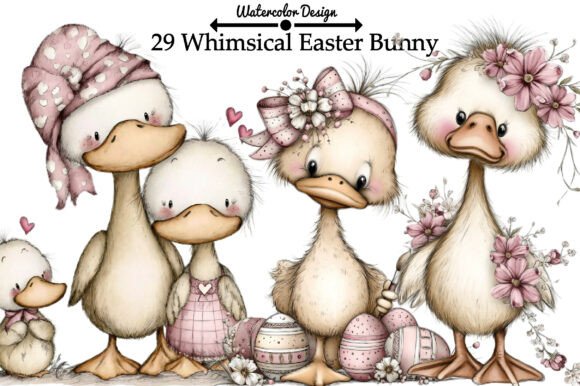 Download Whimsical Easter Duck Clipart - Whimsical Collection