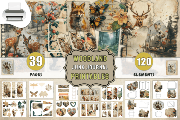 Download Woodland Junk Journal Printables - Journal printables Collection