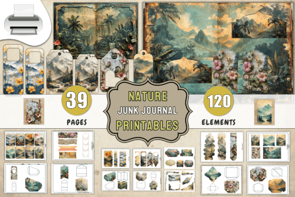 Download Nature Junk Journal Printables Supplies - Premium Resources