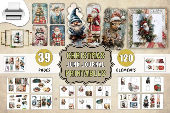 Download Christmas Junk Journal Printables - Premium Resources